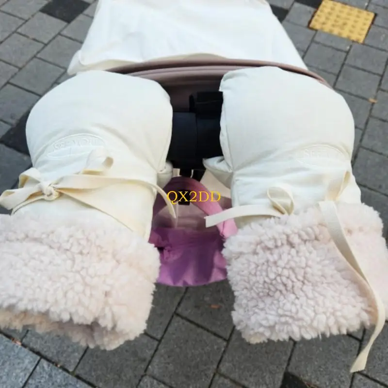 QX2D guantes para cochecito a prueba de viento con forro térmico - imagen 5