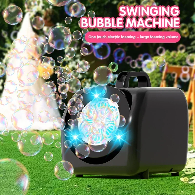 Máquina de burbujas portátil con luces LED para fiestas infantiles - imagen 5