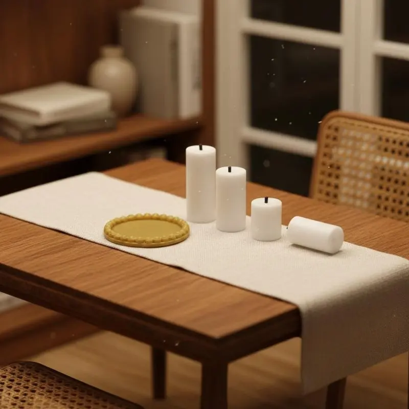 Kit de manualidades para velas en miniatura con cera de abeja - imagen 4