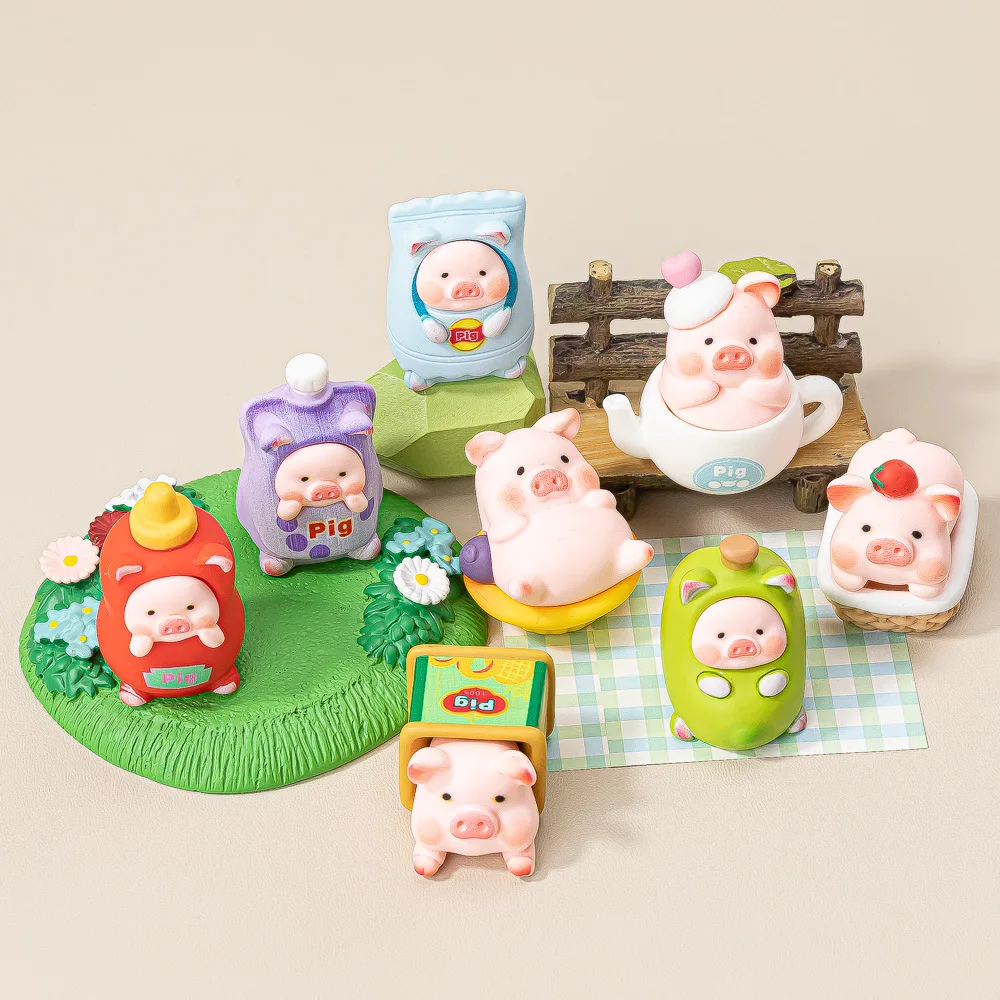 Figuras de cerditos coleccionables para jugar en granja - imagen 3
