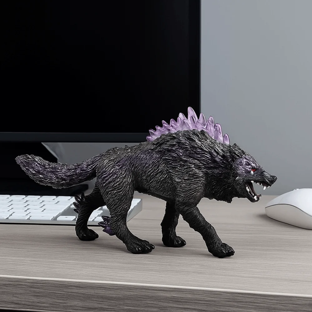 Shadow juguete lobo sensorial de plástico artesanal - imagen 2