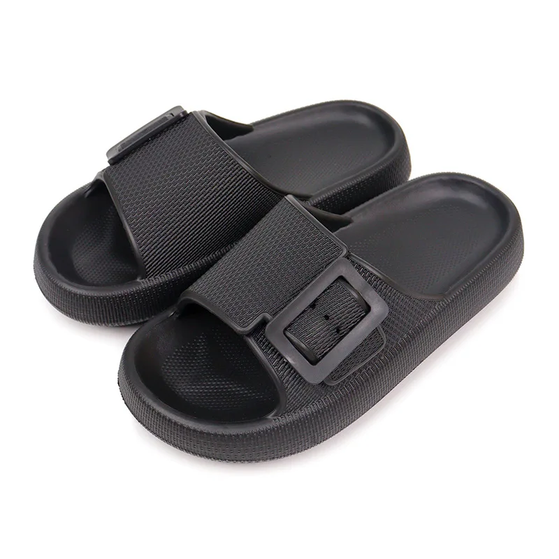 Zapatillas de ducha antideslizantes de EVA, sandalias gruesas