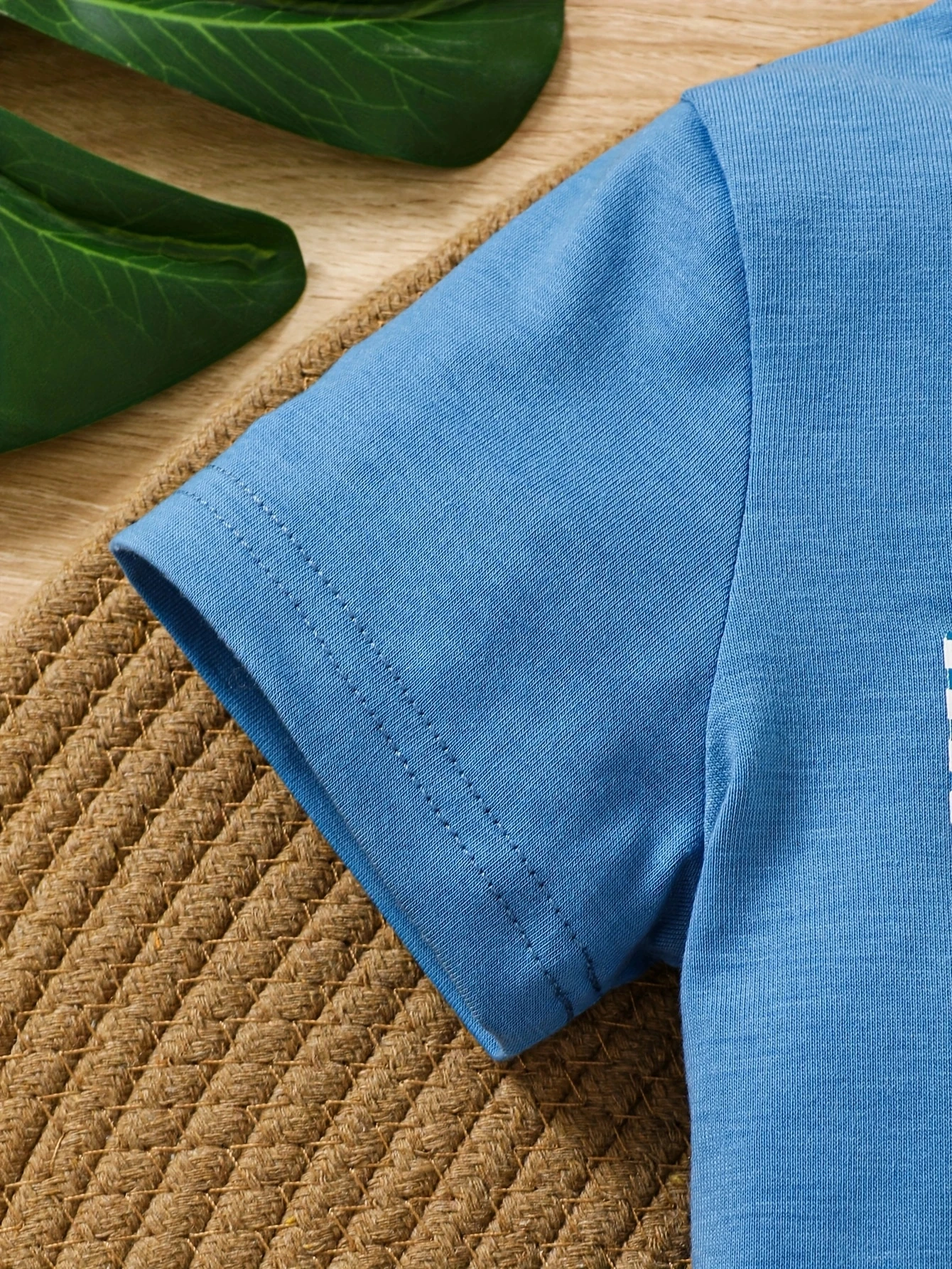 Conjunto de verano para bebé niño: camiseta dinosaurio y pantalón rayas