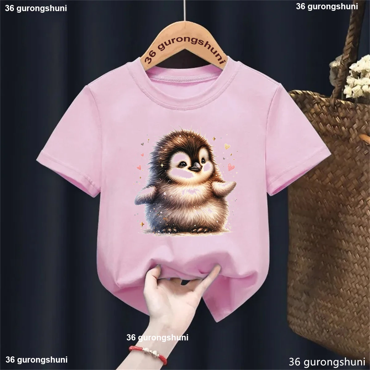 Camiseta infantil pingüino amoroso de verano - imagen 3