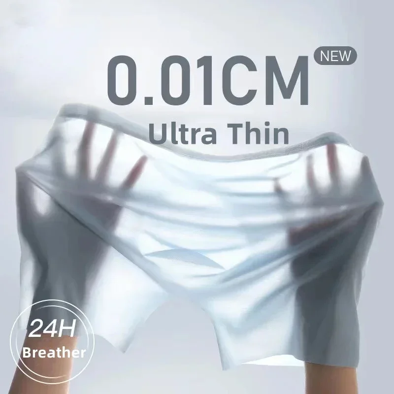 Boxer seda helada sin costuras para hombre – Transpirable ultrafino