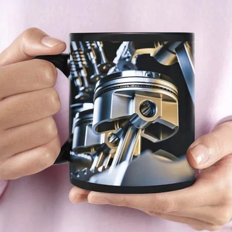 Detalle del diseño y acabado de la taza