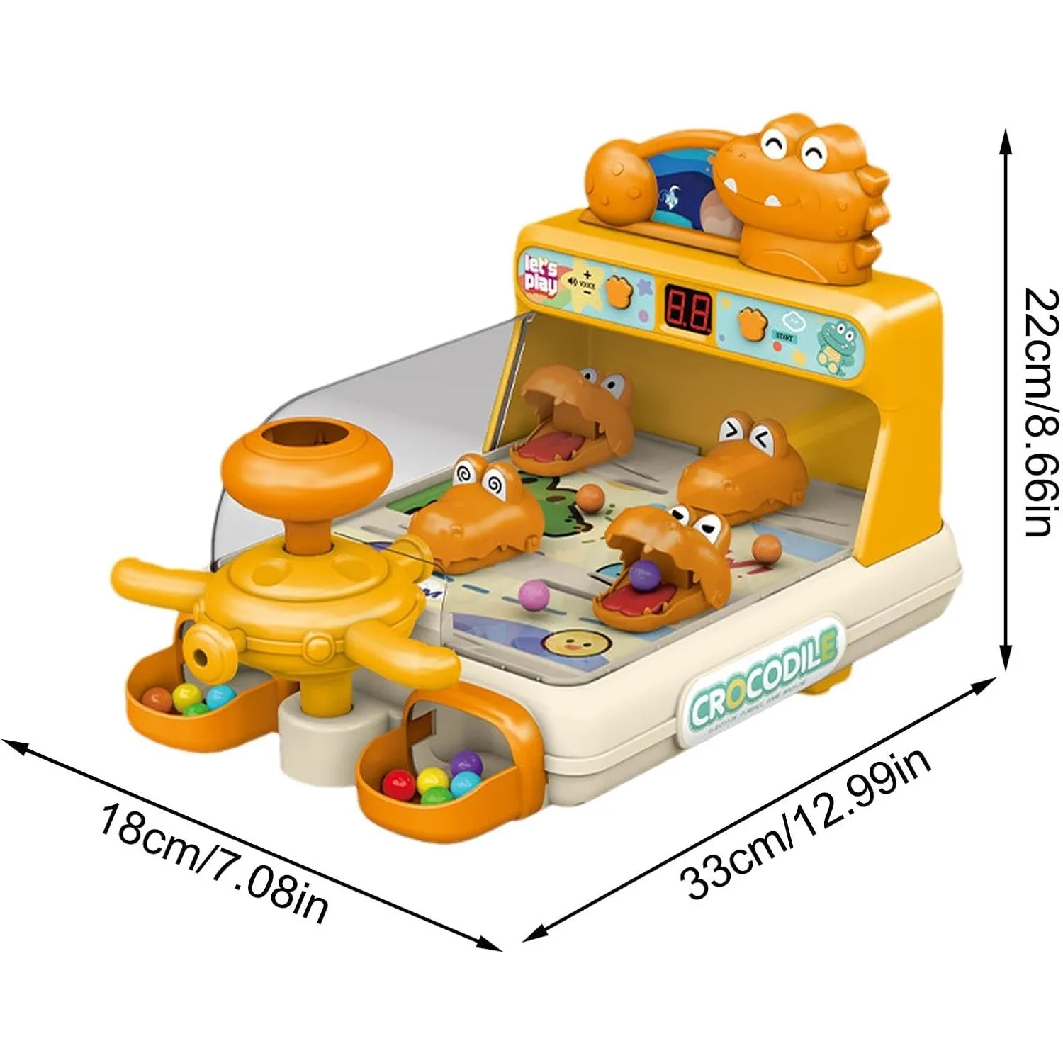 Pinball infantil de dinosaurios y cocodrilos, juego interactivo - imagen 2
