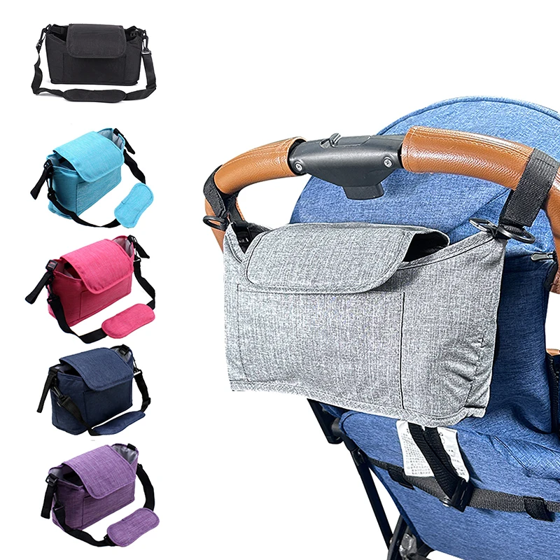 Bolsa de pañales para cochecito: gran capacidad y diseño cruzado - imagen 2