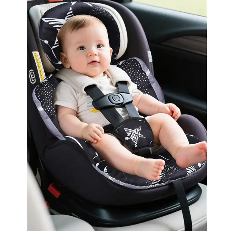 Cojín de asiento para coche de bebé con soporte de cabeza y hombreras - imagen 5