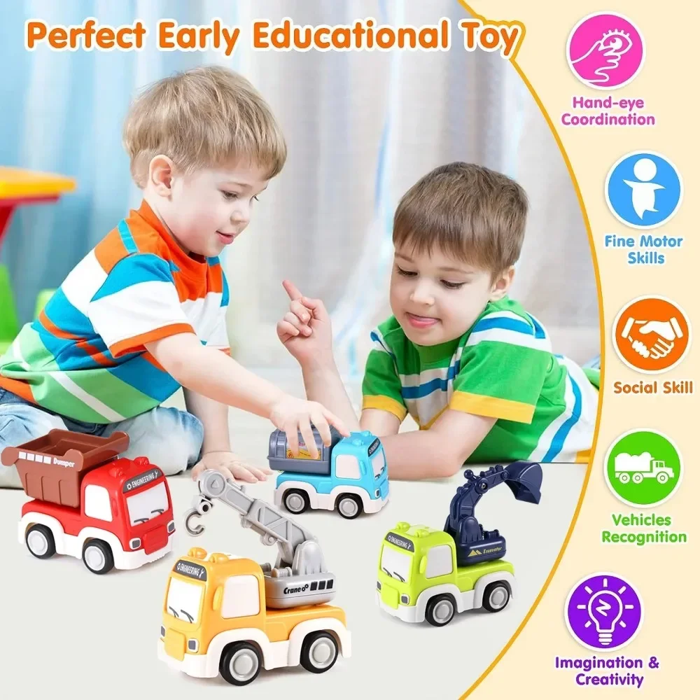 Camión de juguete retrofricción para niños en edad preescolar - imagen 4