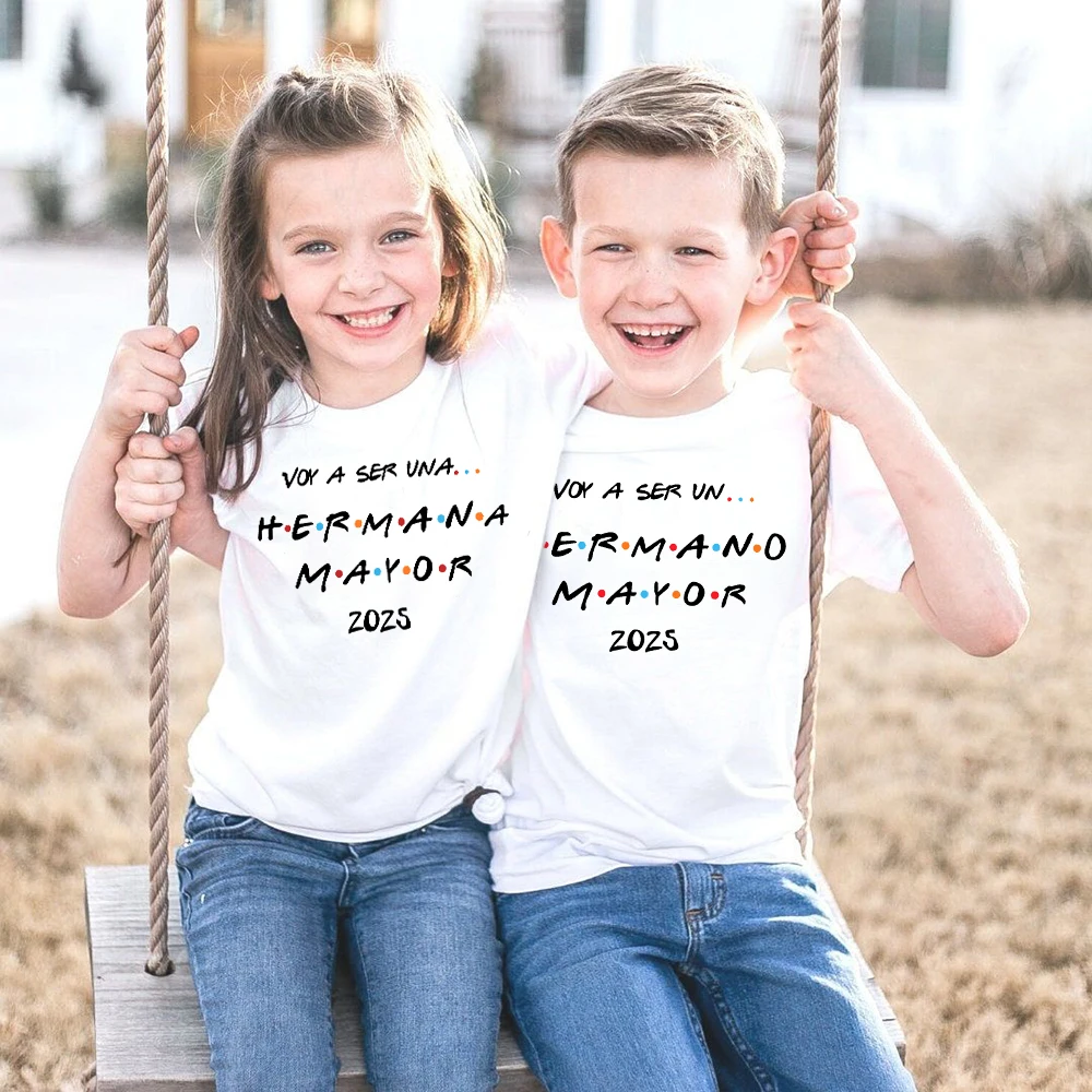 Camiseta manga corta para anunciar embarazo – hermano mayor feliz - imagen 5