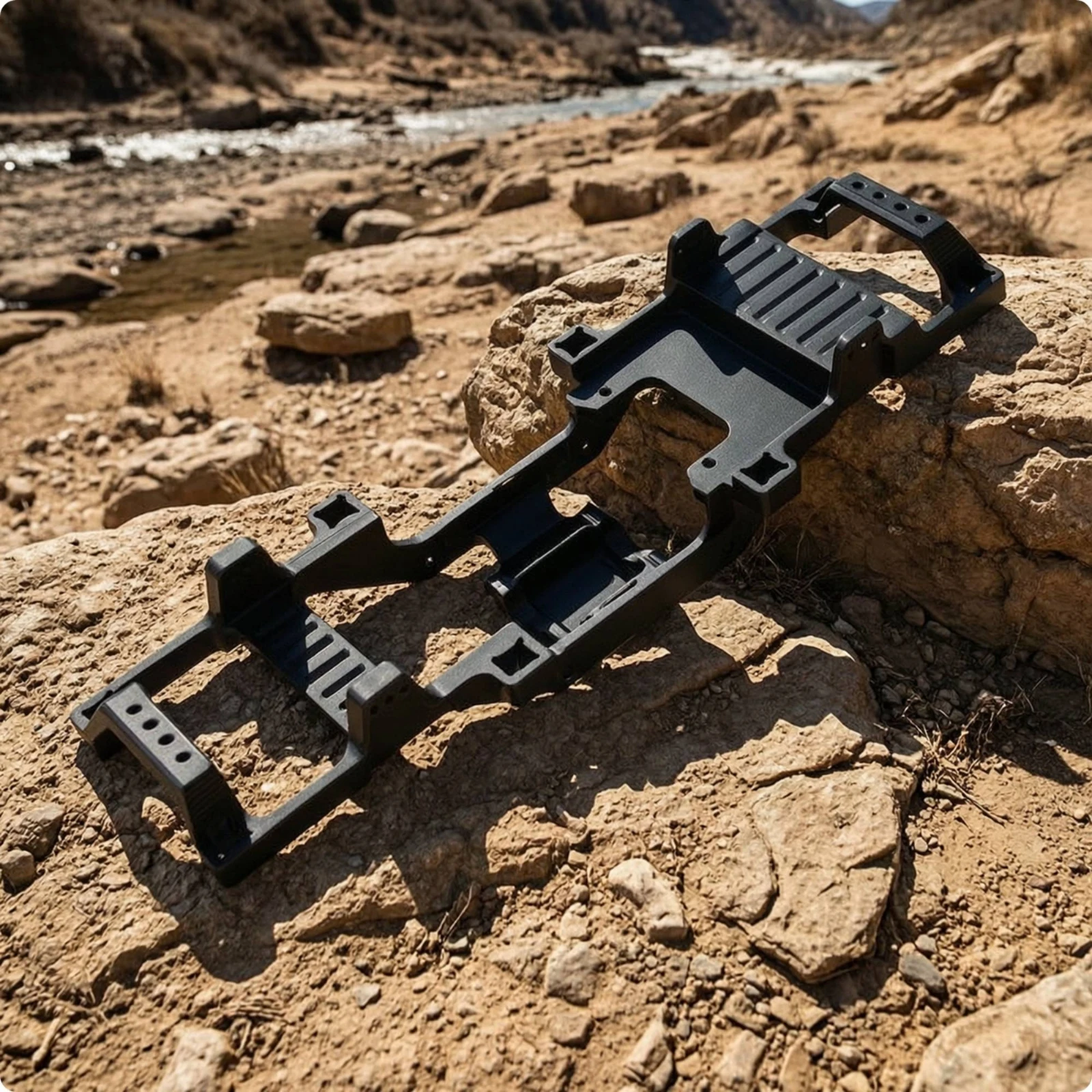 Chasis RC de aleación rígido mecanizado para construcciones a medida - imagen 4