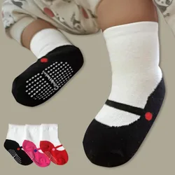 Calcetines cortos antideslizantes para bebé estilo ballet de primavera