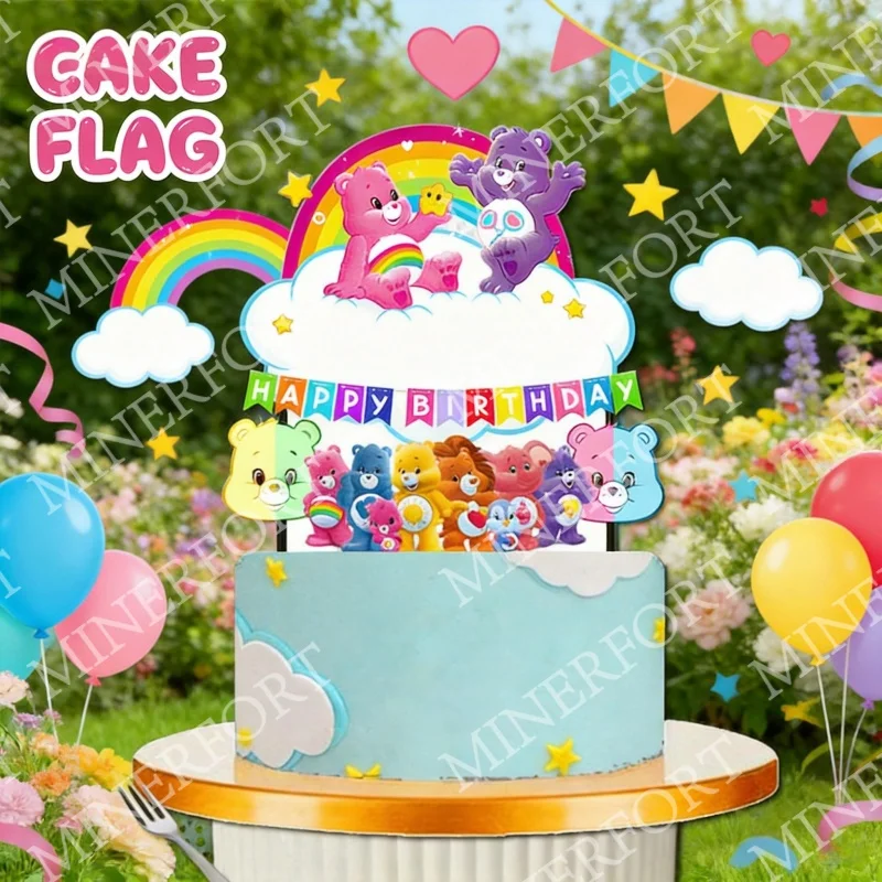 Bandera para tarta de ositos cariñosos para babyshower - imagen 2