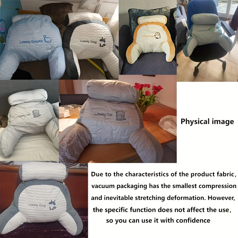 Cojín de cabecera con almohada incorporada para lectura y teléfono - imagen 2
