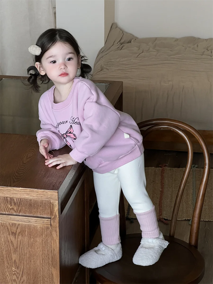 Sudadera acolchada para niña – Térmica con detalle de pajarita - imagen 4