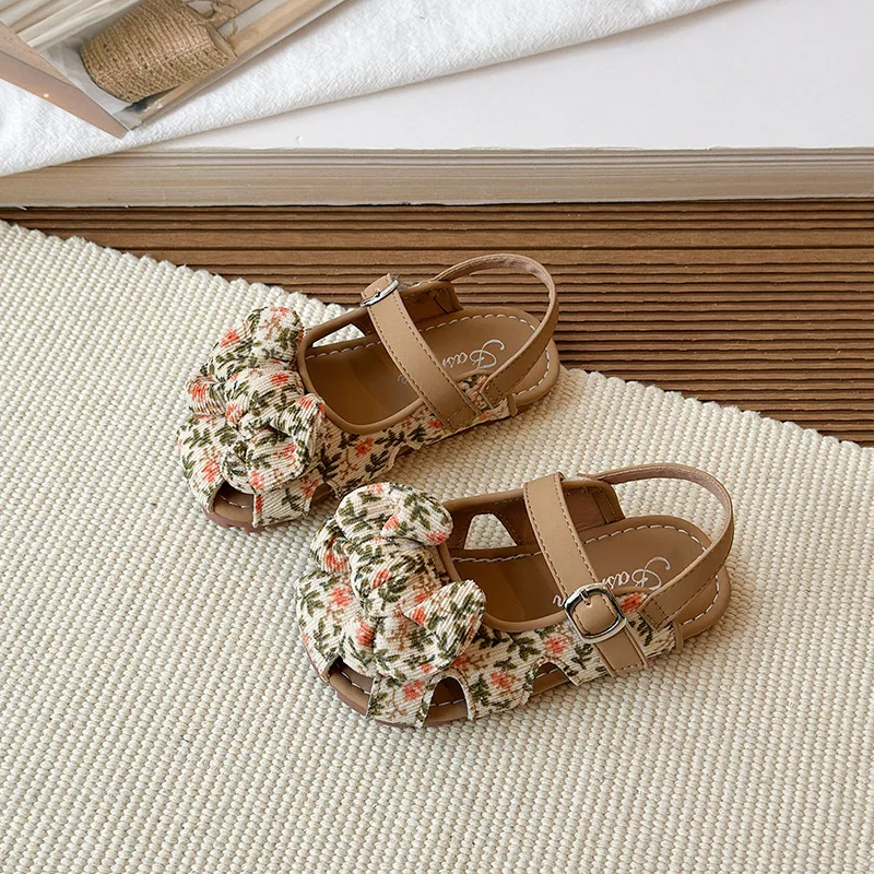 Sandalias antideslizantes de niña con punta cerrada para verano - imagen 5