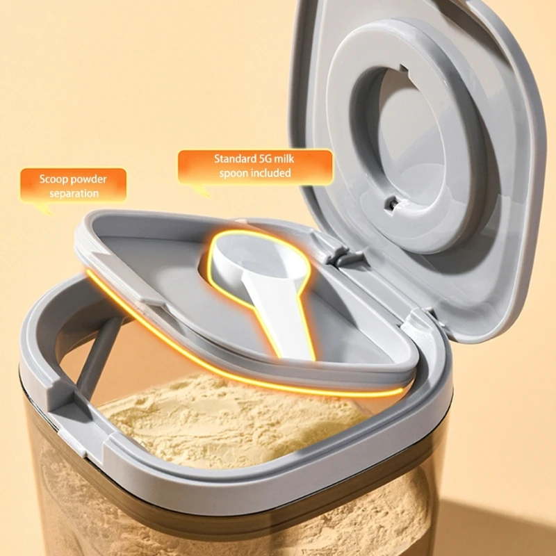 Caja almacenamiento leche en polvo bebé – Cierre doble antifugas - imagen 3