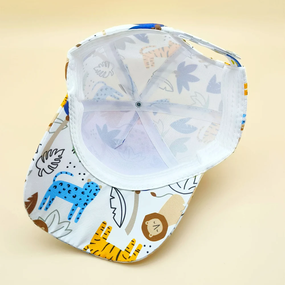 Gorra de playa para niños detalle de tejido