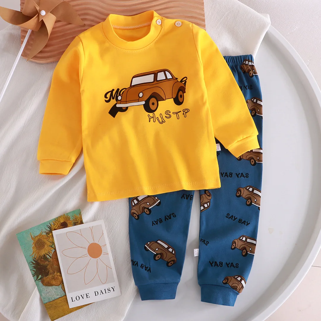 Conjunto algodón infantil con dibujos animados para otoño - imagen 2