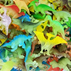 Figura de dinosaurio de goma blanda que brilla en la oscuridad