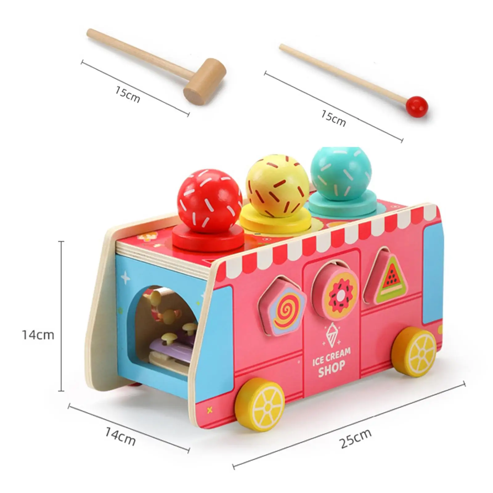 Clasificador de formas en madera para niños multifunción