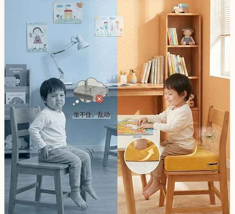 Uso del cojín en taburete de aprendizaje