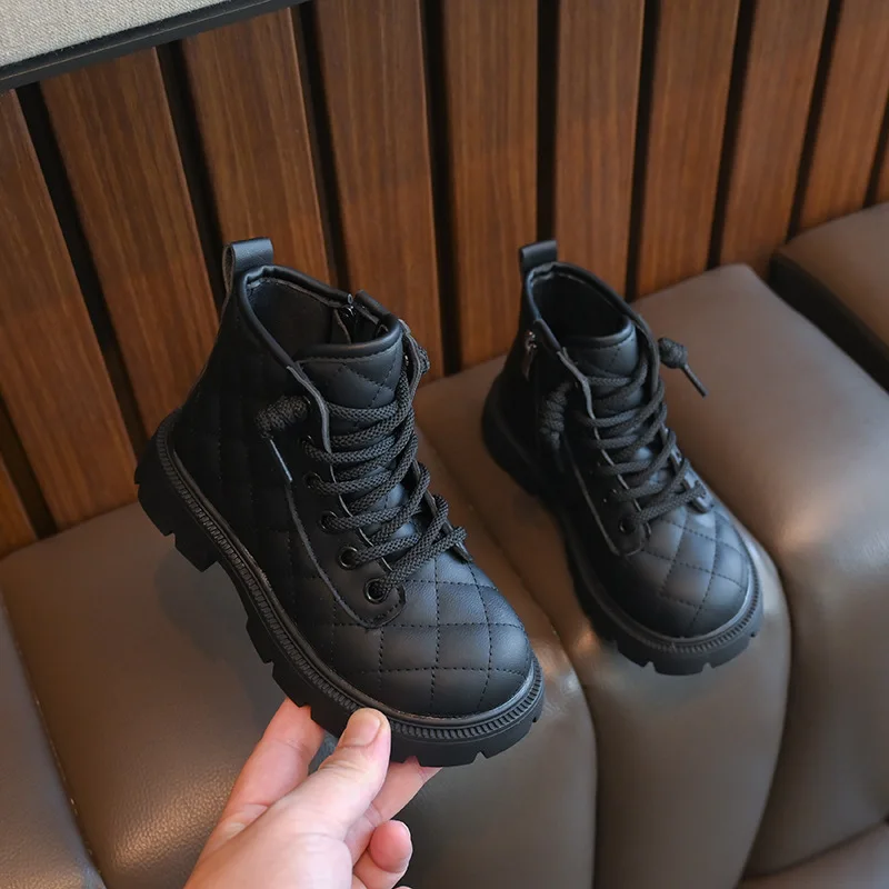 Botines niña de punta redonda con suela suave - imagen 2
