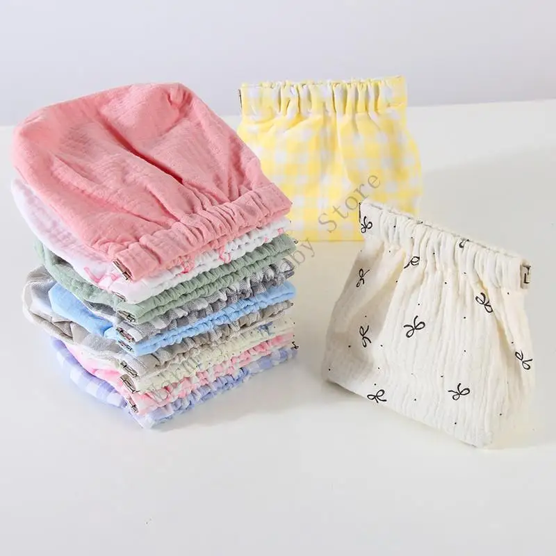 Bolso multiusos de algodón para bebé con cierre automático artístico - imagen 3