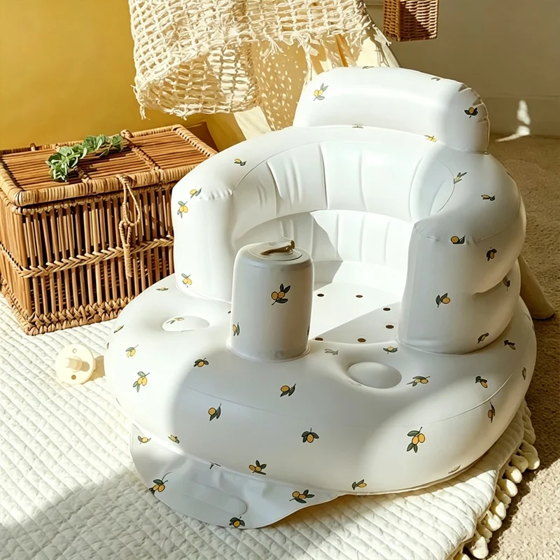Asiento inflable bebé con bomba integrada para sentarse seguro - imagen 3