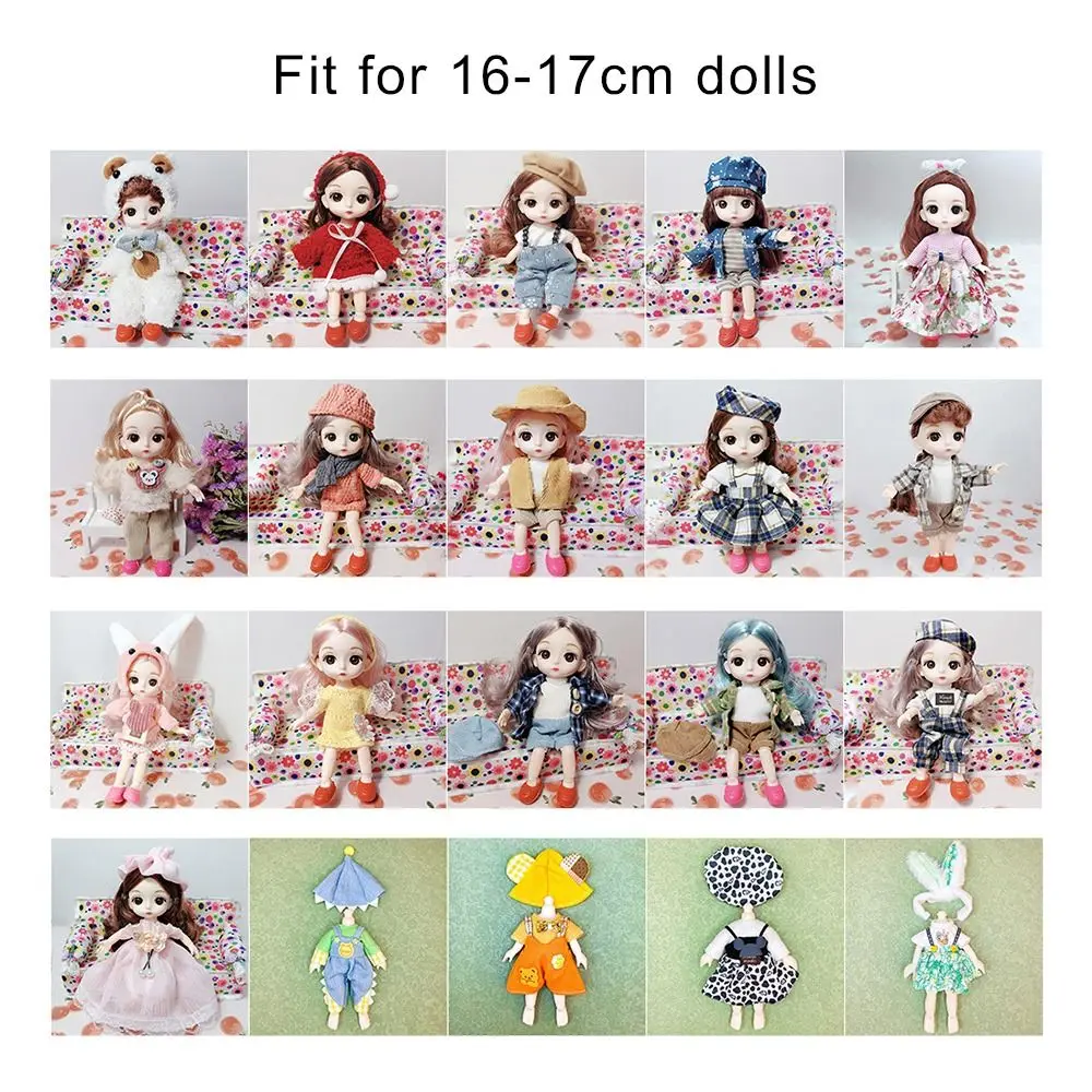 Conjunto completo de ropa para muñeca BJD 1/8 con falda y camiseta
