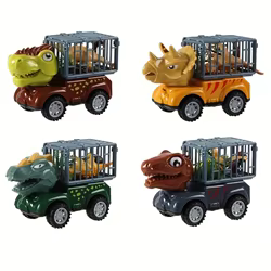 Camión de dinosaurios accionado por fricción para niños