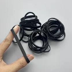 Bandas elásticas grandes de goma negra resistentes y estirables