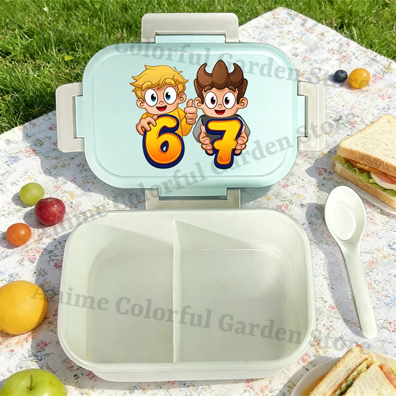 Lonchera Bento portátil Wojan Team para niños con dibujos de colegio - imagen 3