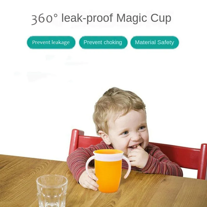 Taza mágica antigoteo giratoria para bebé – Aprendizaje de beber - imagen 4