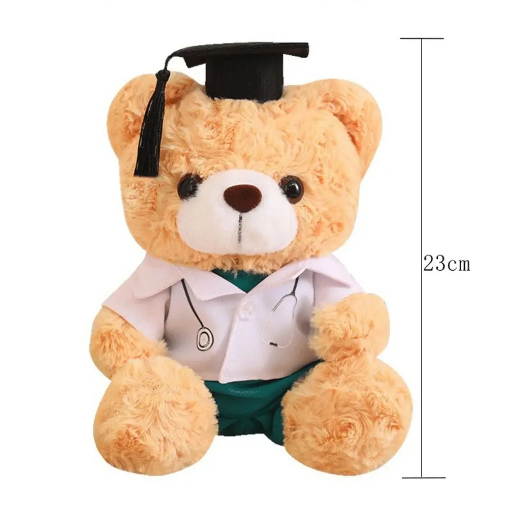 Peluche de graduación con gorro doctoral, oso suave - imagen 5