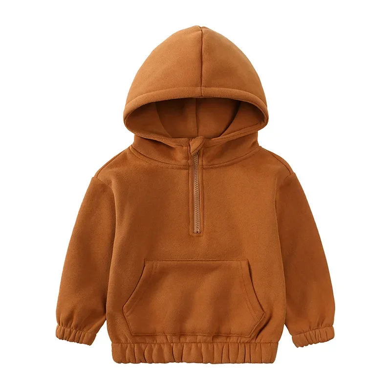 Milangel Conjunto sudadera capucha niños chándal 2 6 años color sólido 2 piezas - imagen 4