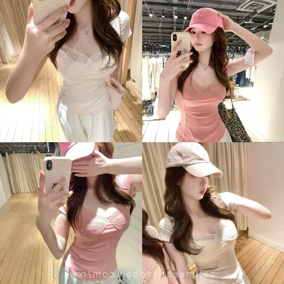 Somenie camiseta entallada de mujer de manga corta verano - imagen 5