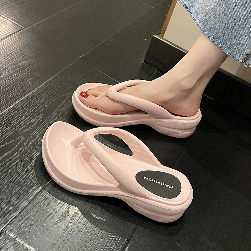 Chanclas de plataforma con suela antideslizante para niña - imagen 3