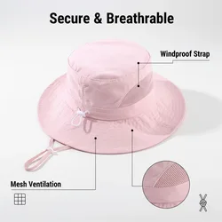 Sombrero tipo pescador infantil de secado rápido transpirable