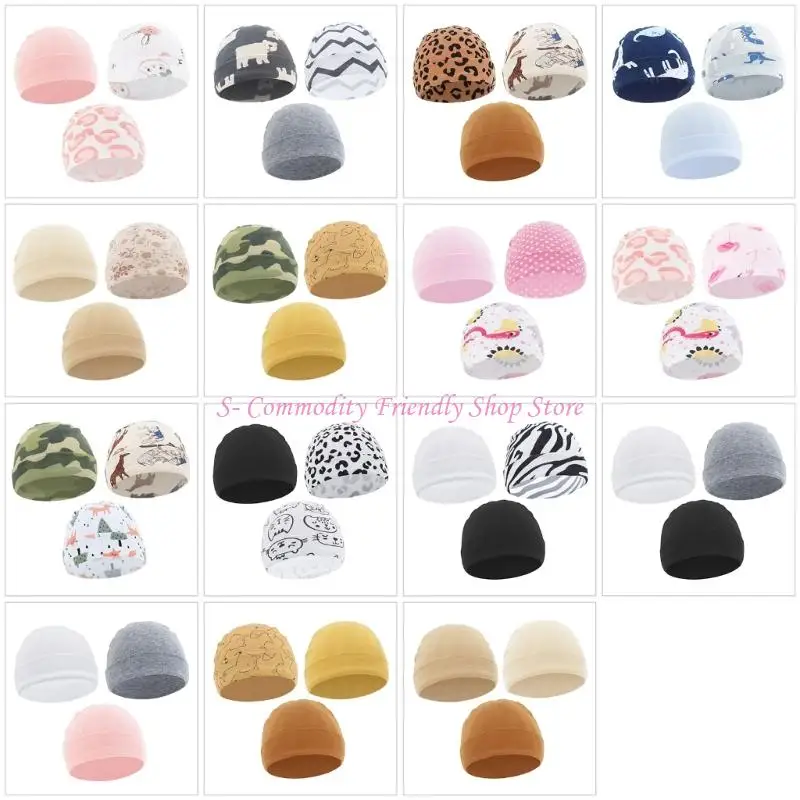 Gorros suaves para bebés en algodón