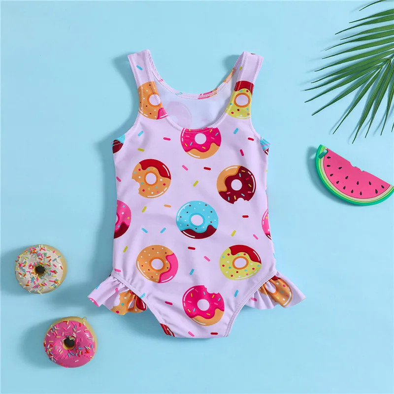 Traje de baño una pieza floral estival para bebé niña playa infantil - imagen 4