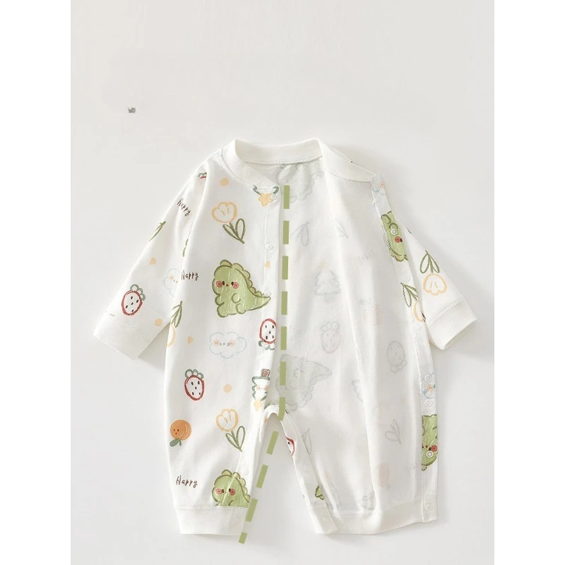 Pijamas de algodón para bebé en primavera y otoño tipo pelele unisex - imagen 2