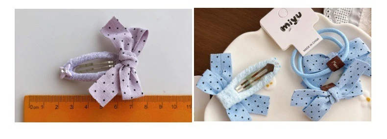Detalle de diadema y accesorios para el pelo