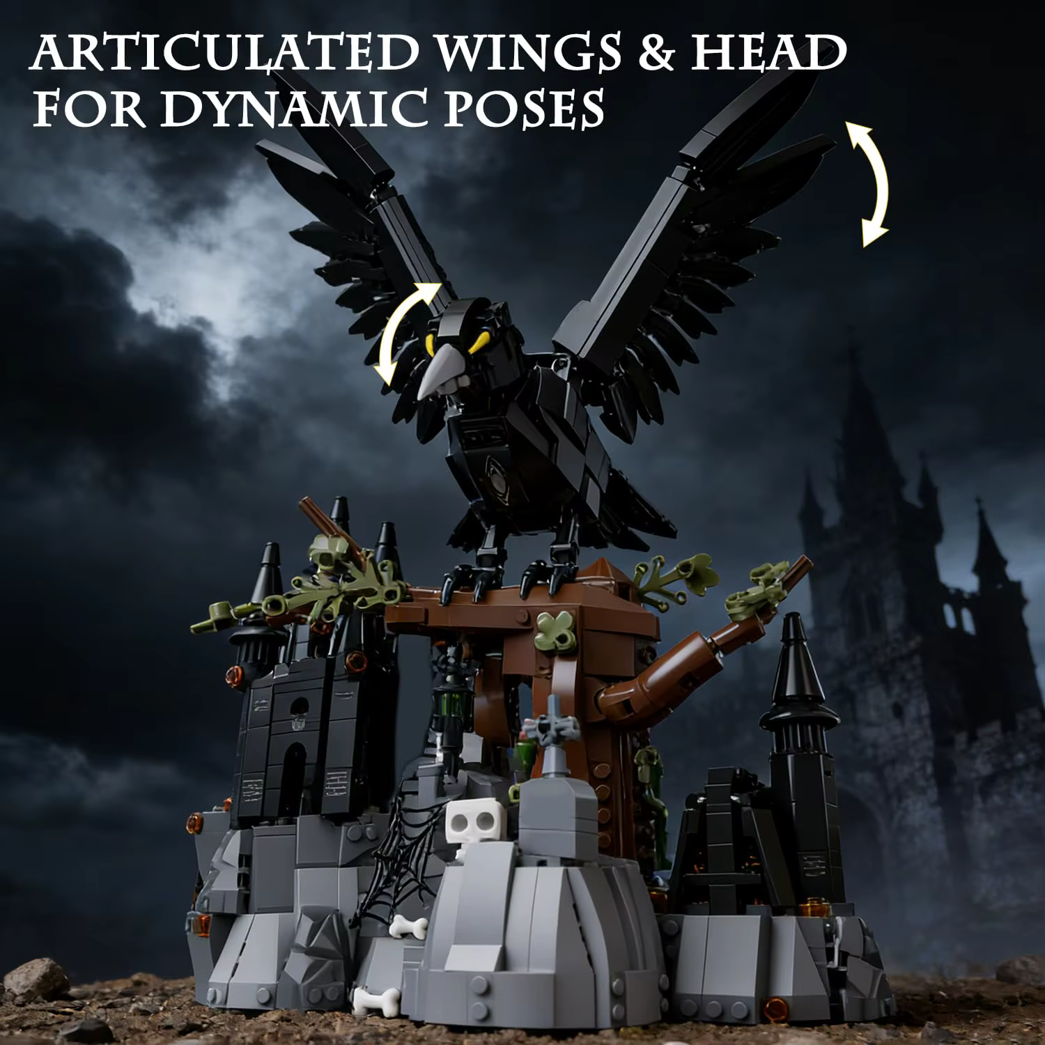 Bloques de construcción Raven luna con castillo arbóreo infantil - imagen 3