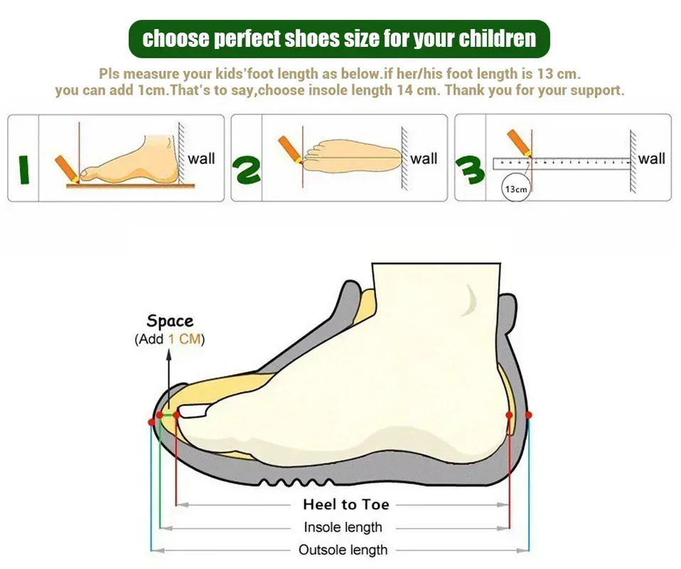 Zapatillas de jardín infantiles con diseño