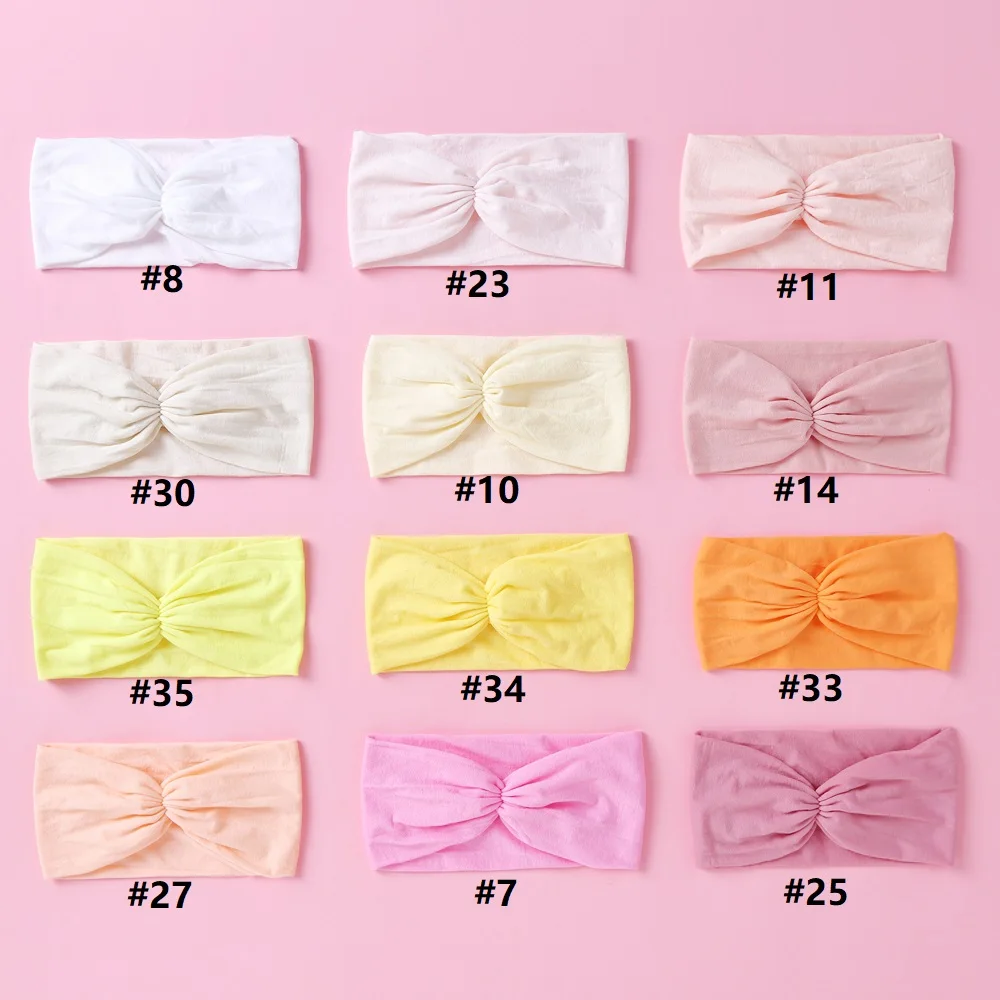 Diadema nailon liso para bebé recién nacido – Accesorio cabello - imagen 3