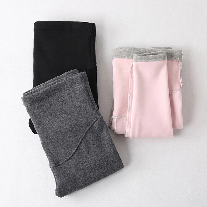 Pantalones de embarazo de terciopelo talla grande otoño invierno - imagen 5
