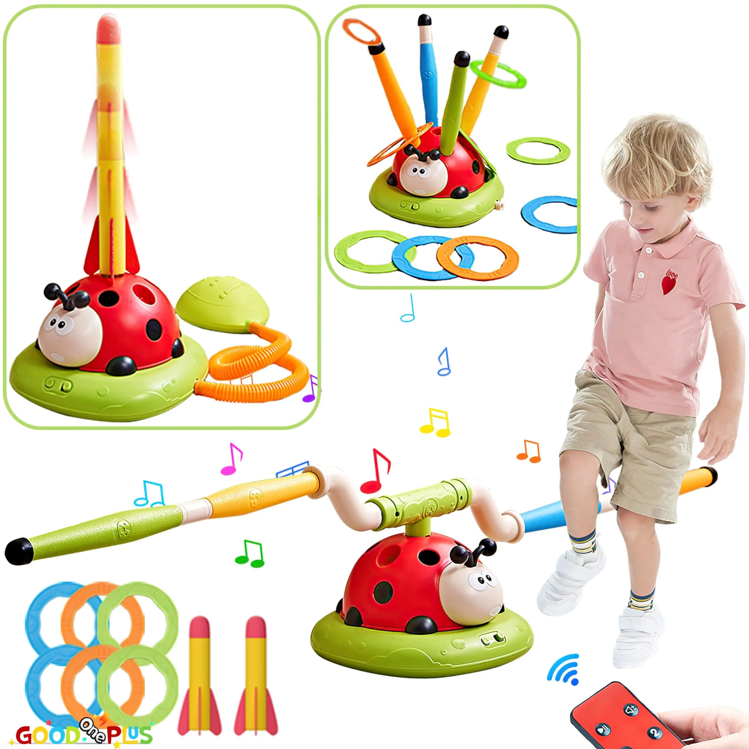Cuerda saltar infantil con lanzador – Juegos de salto para niños - imagen 5