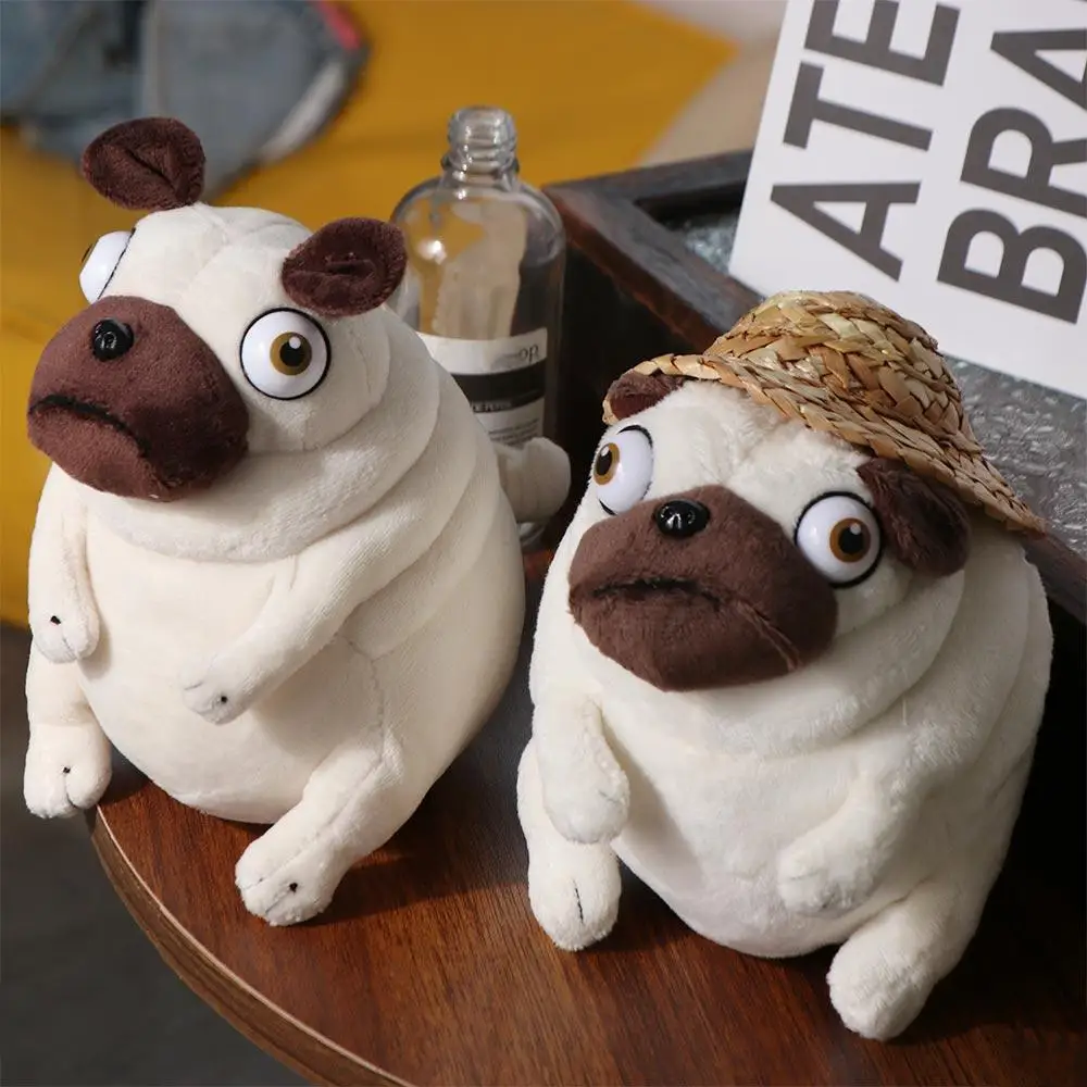 Peluche de pug gordo elfo suave y reconfortante para habitación - imagen 2